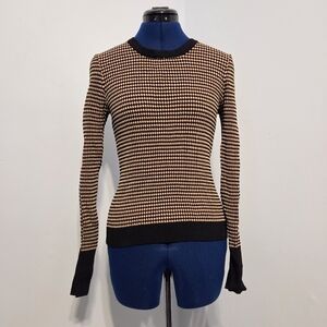 Black and Tan Long Sleeve Shirt Size L